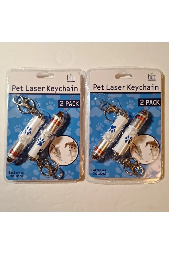 - Hitt Pet And Cat Laser Pointer Keychain, Pack Of 2, Batteries Included 4 Total