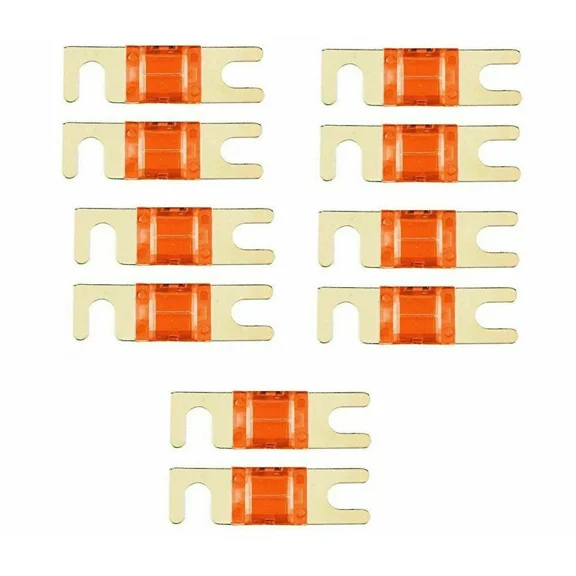 CRESTIN- Imc Audio 50 Amp Mini Anl Fuse Gold For Car Audio Auto Marine Audio 10 Pack