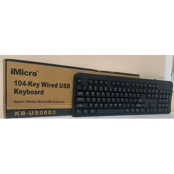 CRESTIN- Imicro Kb-Us0803 Usb Wired Keyboard - No Drivers Needed! Plug & Play