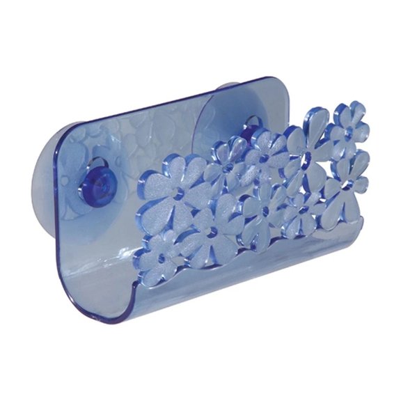 CRESTIN- Interdesign Blumz Kitchen Sink Suction Holder For Sponges, Scrubbers, Soap -...