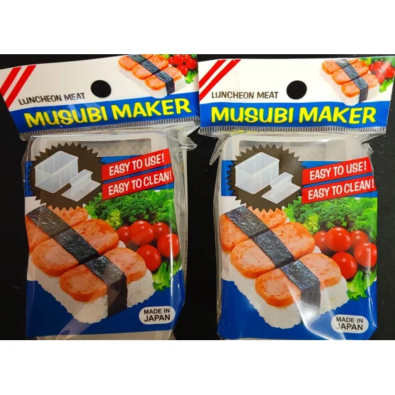 CRESTIN- Japanese Musubi Maker Musubi Mold Hawaii Luncheon Meat Sushi Press ( Pack Of 2)