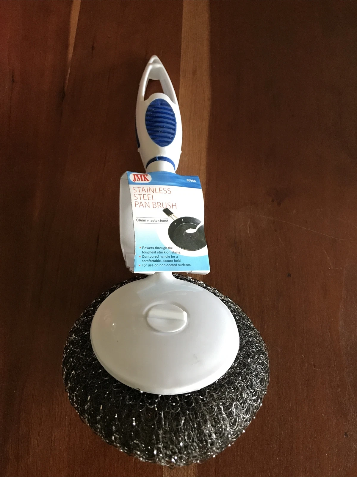 CRESTIN- Jmk Stainless Steel Pot & Pan/Grill Scrubber Brush With Handle