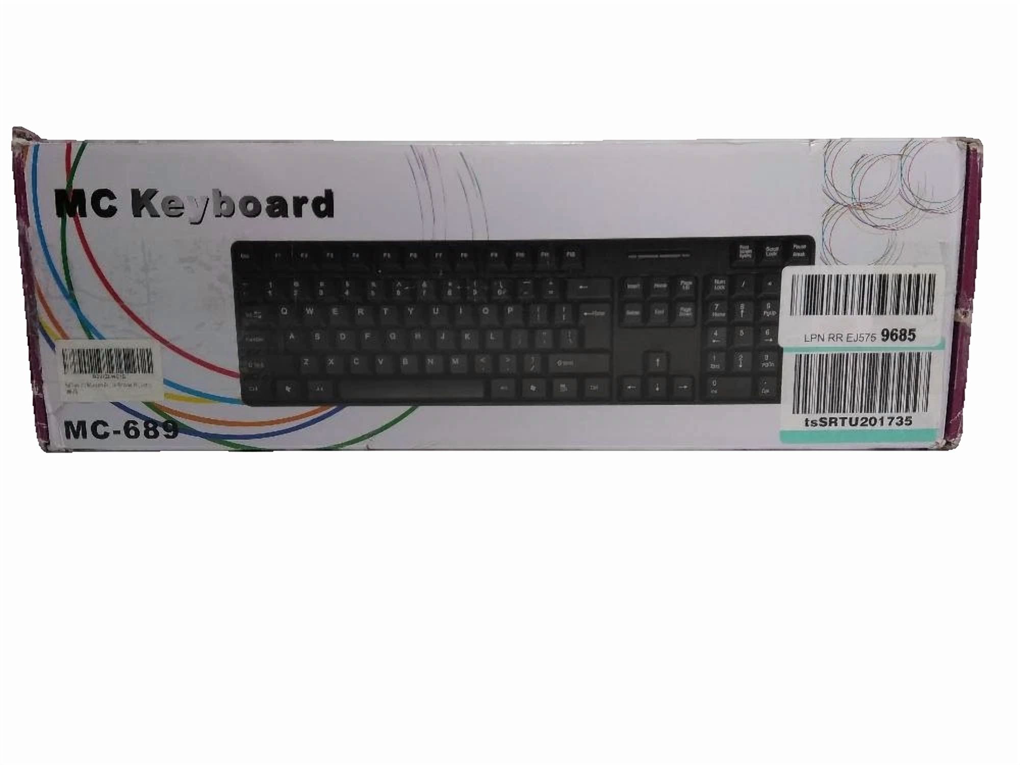 CRESTIN- Kafuty-1 Mc-689 Usb Wired Computer Keyboard Damaged Box