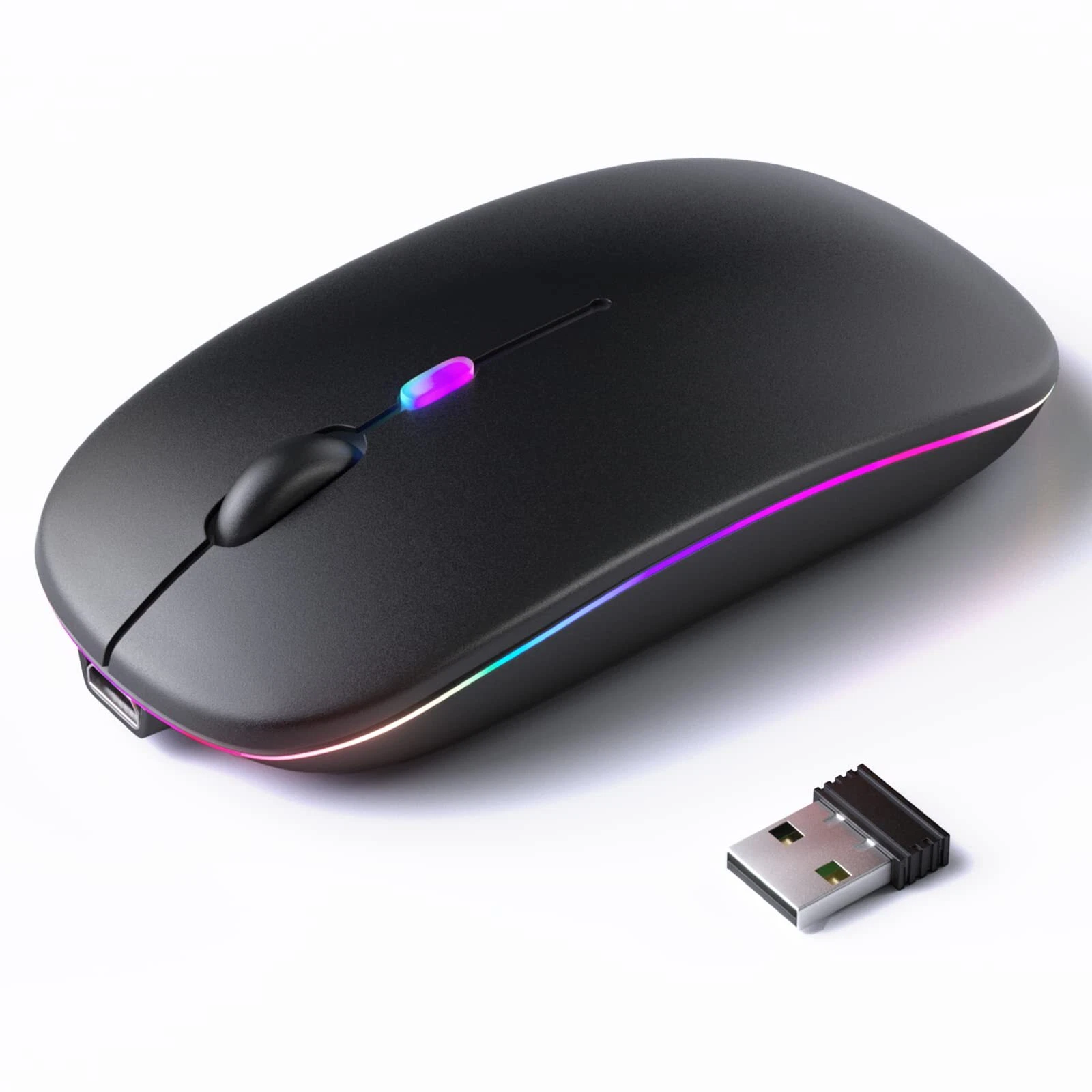 CRESTIN- Kanmabpc Wireless Bluetooth Mouse – Rechargeable Silent Dual Mode Bluetooth 5...