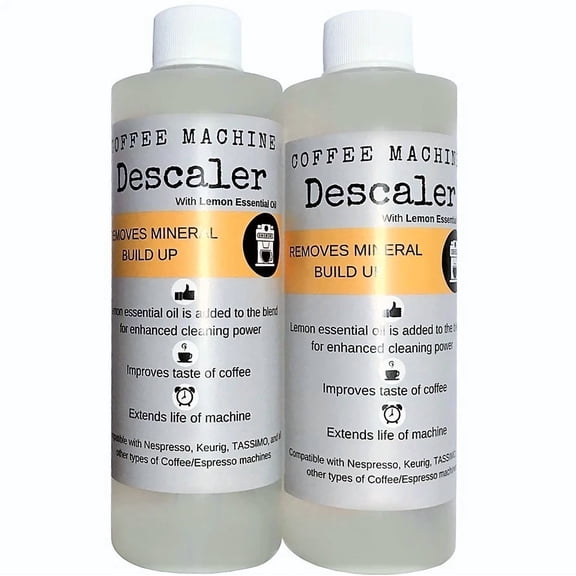 CRESTIN- Keurig Descaling Solution & Coffee Descaler With Added Lemon Eo (2 Pack, 8 Oz)