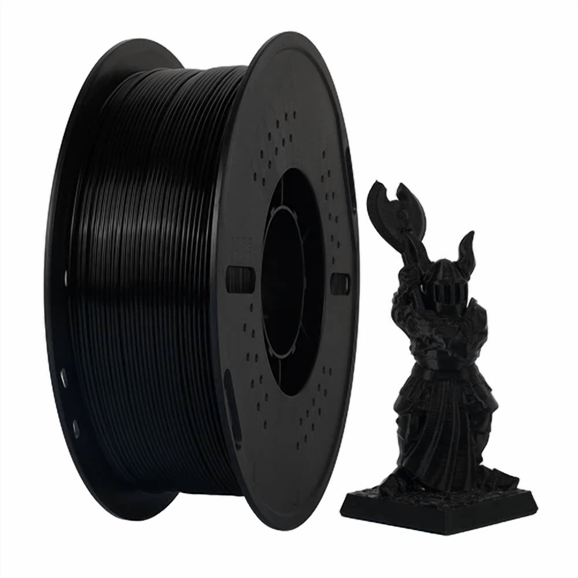 CRESTIN- Kingroon 1Kg Petg 1.75 Mm 3D Printer Filament Black Bundle Spool Roll Fdm