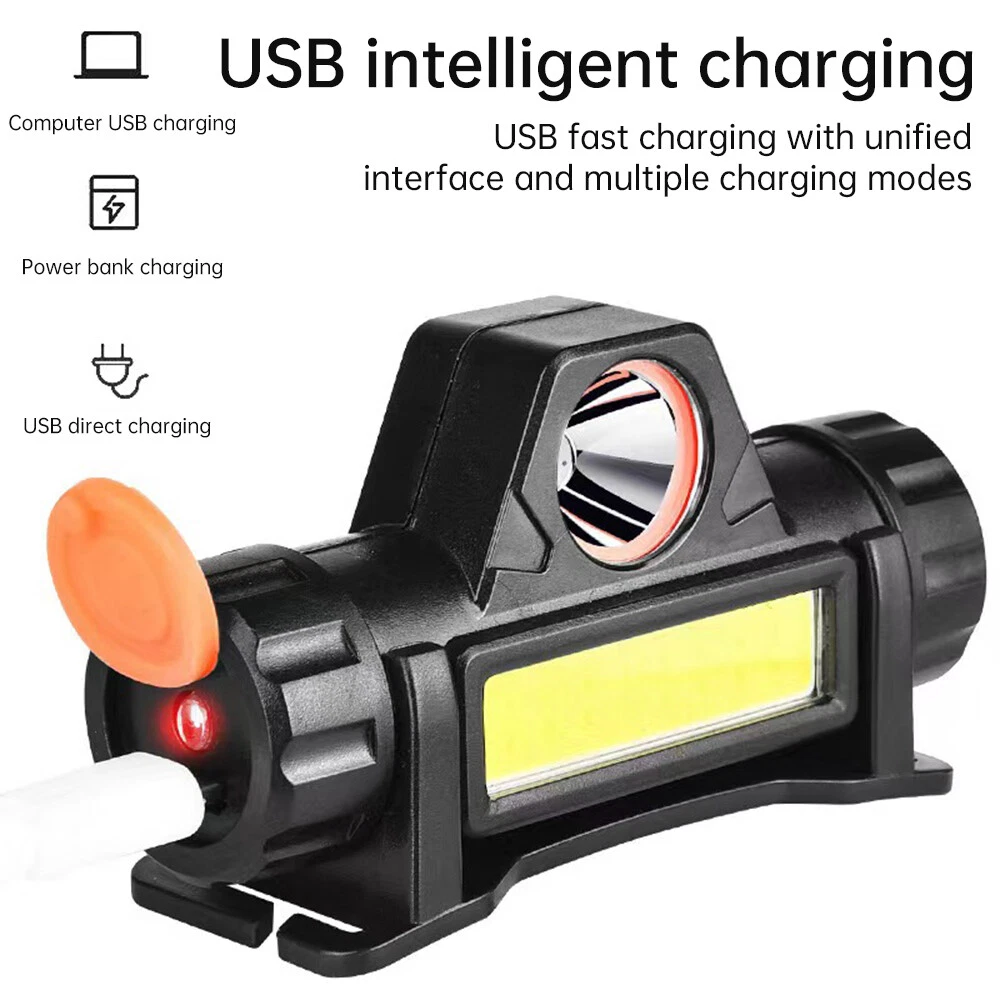 CRESTIN- Lightweight Led Headlight For Welding Helmet Usb Charging Adjustable Base