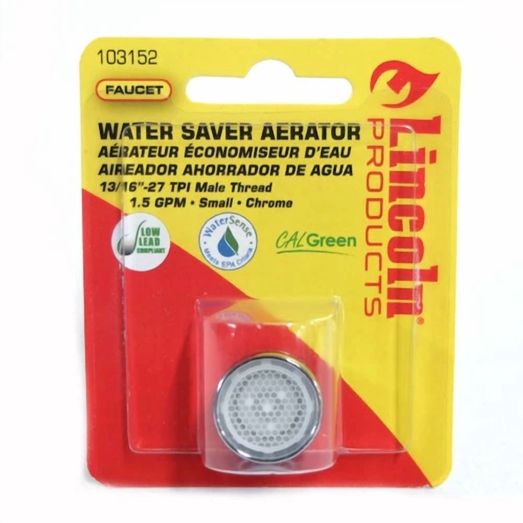 CRESTIN- Lincoln Products Male Small Water Saver Aerator In Chrome 103152