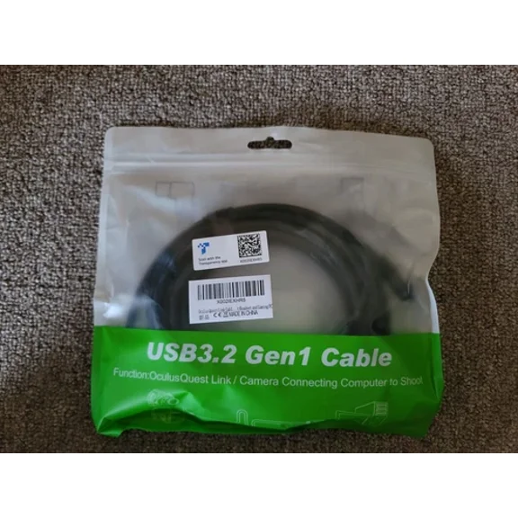 CRESTIN- Link Cable 16Ft Compatible For Oculus/Meta Quest 2/1, Usb 3.2 Gen 1 Type A To C