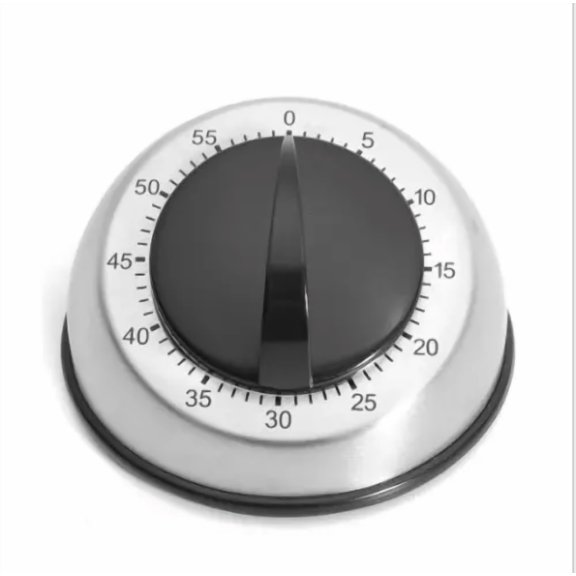 CRESTIN- Long Ring Bell Alarm Loud 60-Minute Kitchen Cooking Wind Up Timer Mechanical Us