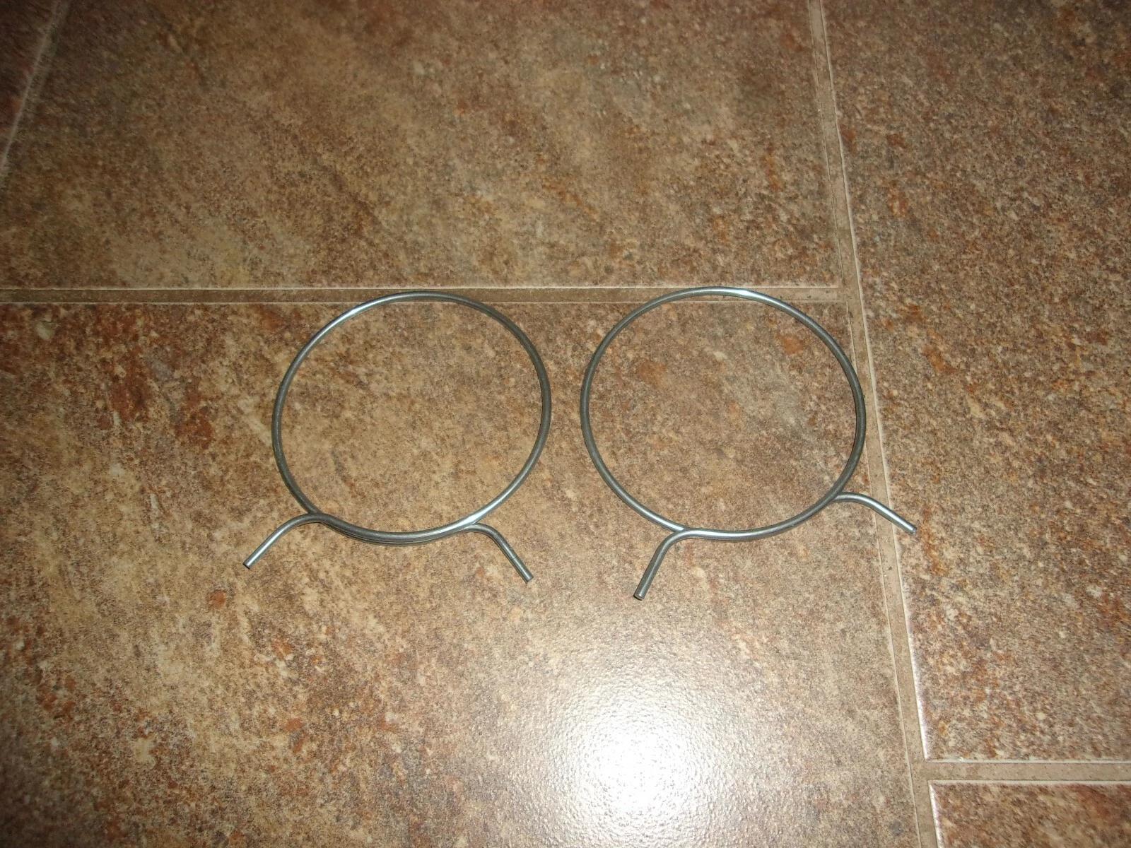 CRESTIN- Lot Of (2) 4" Metal Duct Ducting Clamps For Clothes Dryer Exhaust Hose Vents Tc4