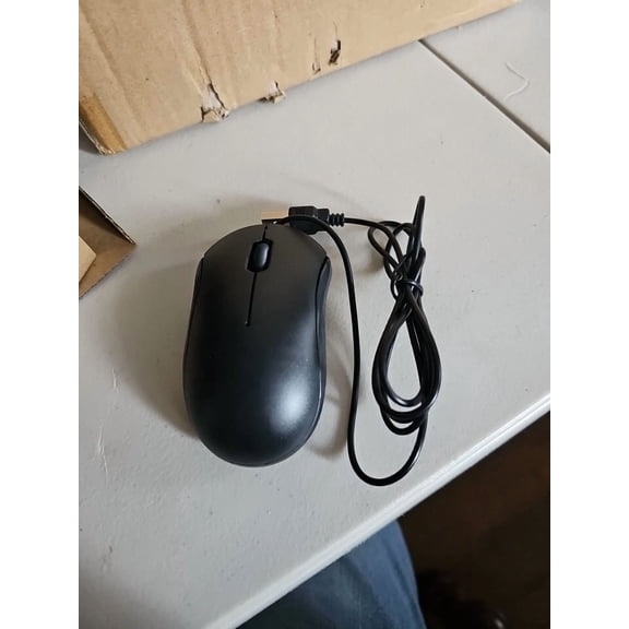 CRESTIN- Lot Of 2...Usb Wired Optical Scroll Wheel 3-Button Mice Black Unbranded