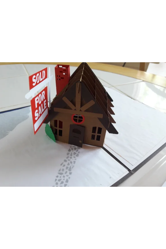 - Lovepop House For Sale / Sold 3D Home Pop Up Card Designed In Boston