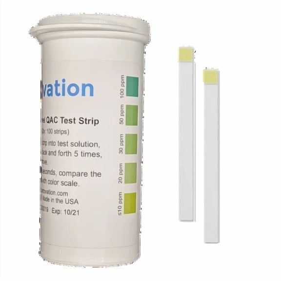 CRESTIN- Low Level Residual Quaternary Ammonium (Qac, Multi Quat) Test Strips, 0-100 Ppm