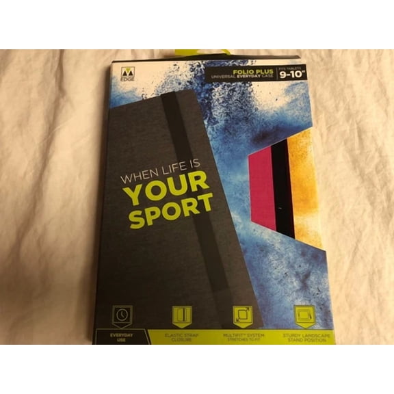 CRESTIN- M-Edge Folio Plus Universal Tablet Case Fits 9-10" Devices Pink Brand New