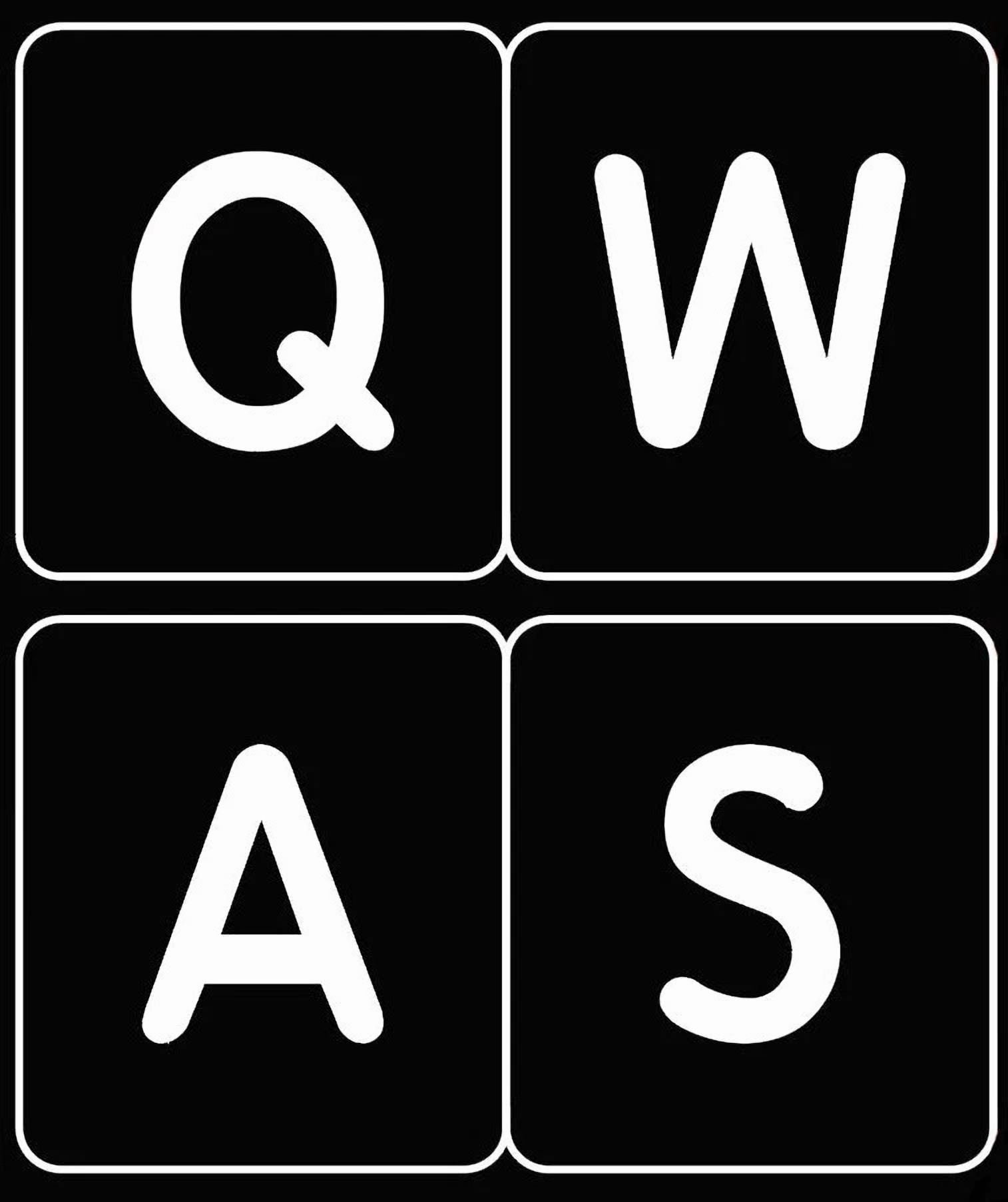 CRESTIN- Mac English Us Keyboard Sticker Large Bold Letters Black For Computer Laptop