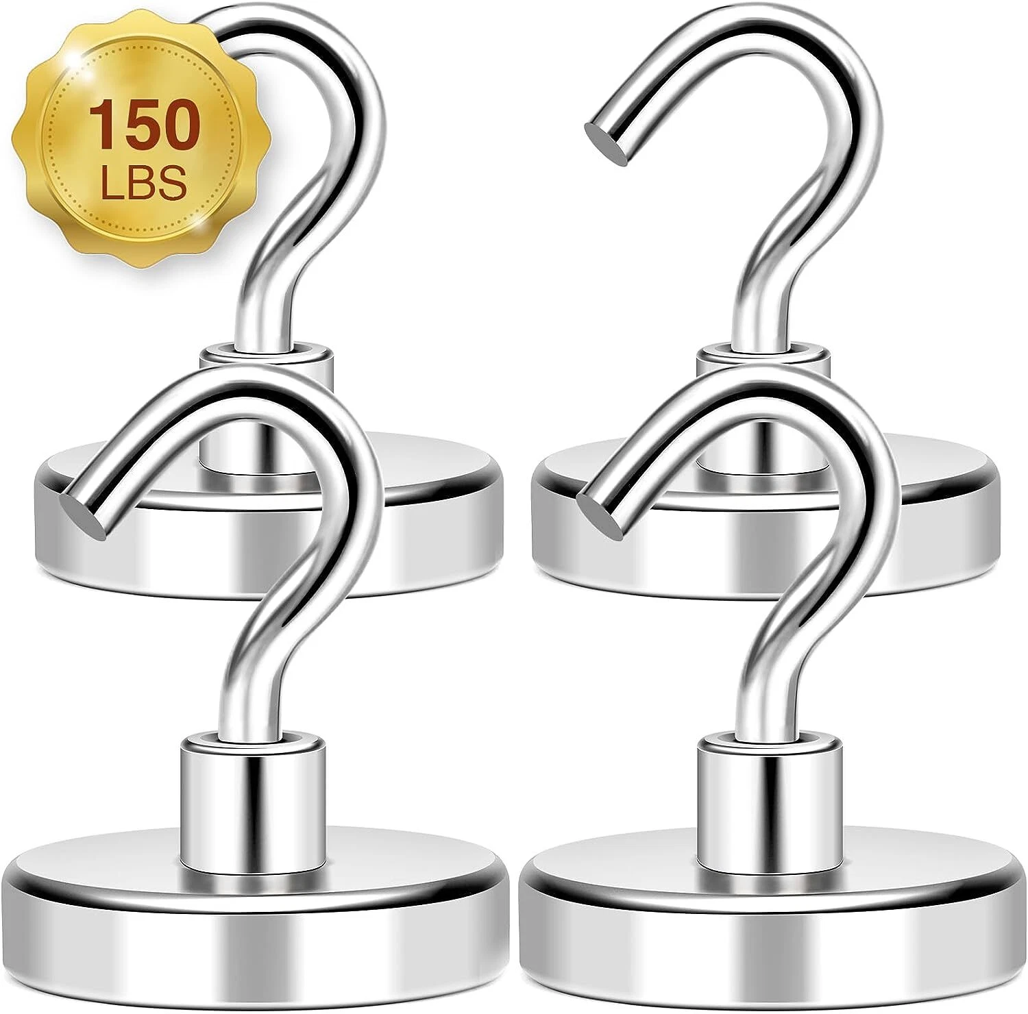 CRESTIN- Magnetic Hooks Heavy Duty, 150Lbs+ Super Strong Magnet Hooks For Cruise E
