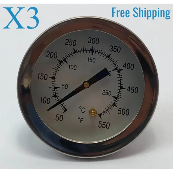 CRESTIN- Meat Analog Thermometer Kitchen Tool Cooking 3 Inch Set Of 3