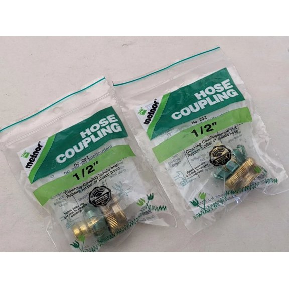 CRESTIN- Melnor Rubber & Plastic Hose Coupling 1/2" Clinching Coupling Female End