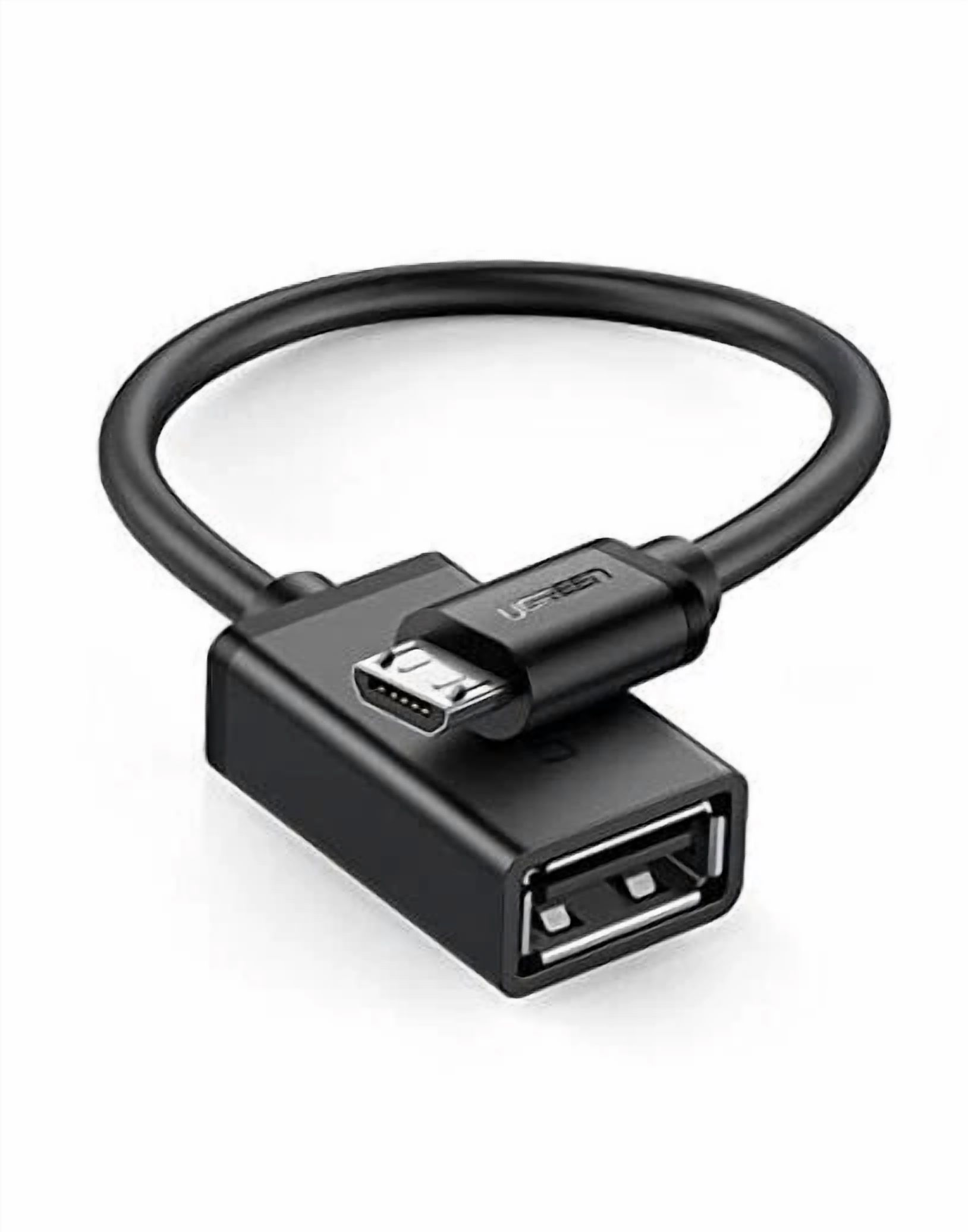 CRESTIN- Micro Usb 2.0 Otg Cable On The Go Adapter Male Micro Usb To Female Usb Black