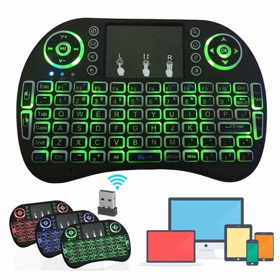 CRESTIN- Mini I8 2.4Ghz Mini Wireless Keyboard Touchpad For Smart Tv Android Box Pc Htpc