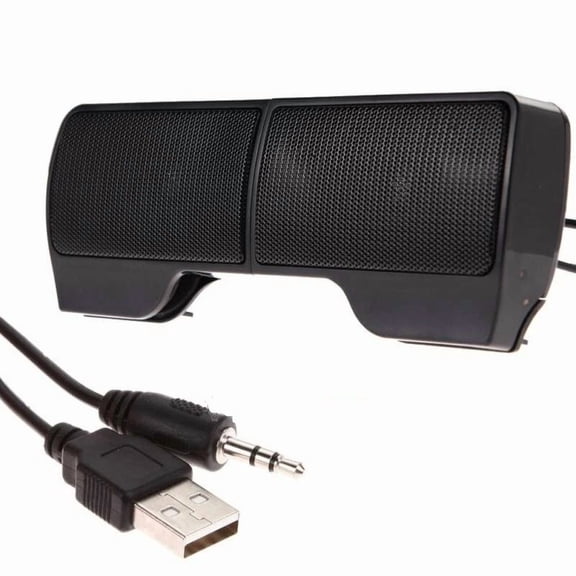 CRESTIN- Mini Portable Usb Stereo Speaker Soundbar For Notebook Laptop Mp3 Phone Pc Best