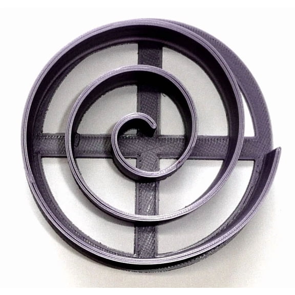 CRESTIN- Mini Size Swirl Pattern Concha Cookie Cutter Mexican Sweet Bread Stamp Pr4885