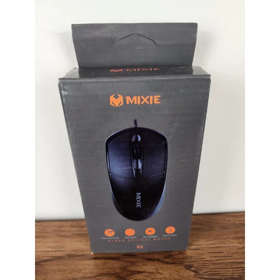 CRESTIN- Mixie Wired Optical Mouse With Ergonomic Design New In Box