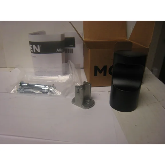 CRESTIN- Moen Align Single Robe Hook In Matte Black Yb0403Bl