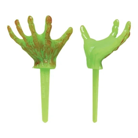 CRESTIN- Monster Hand Cupcake Picks (24 Pieces) Halloween Themed Cake Decor Topper