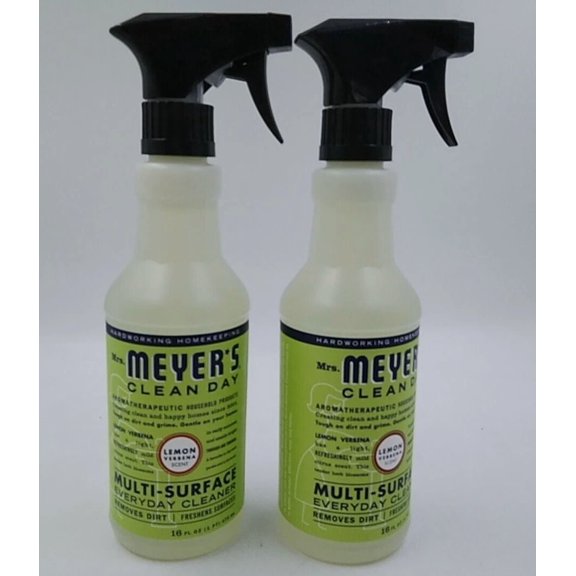 CRESTIN- Mrs. Meyer'S All-Purpose Cleaner Spray, Lemon Verbena, 16 Fl. Oz - Lot Of 2 New