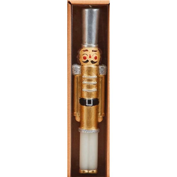 CRESTIN- Mudpie - Nutcracker Gold Taper Candle - 49800255Ng