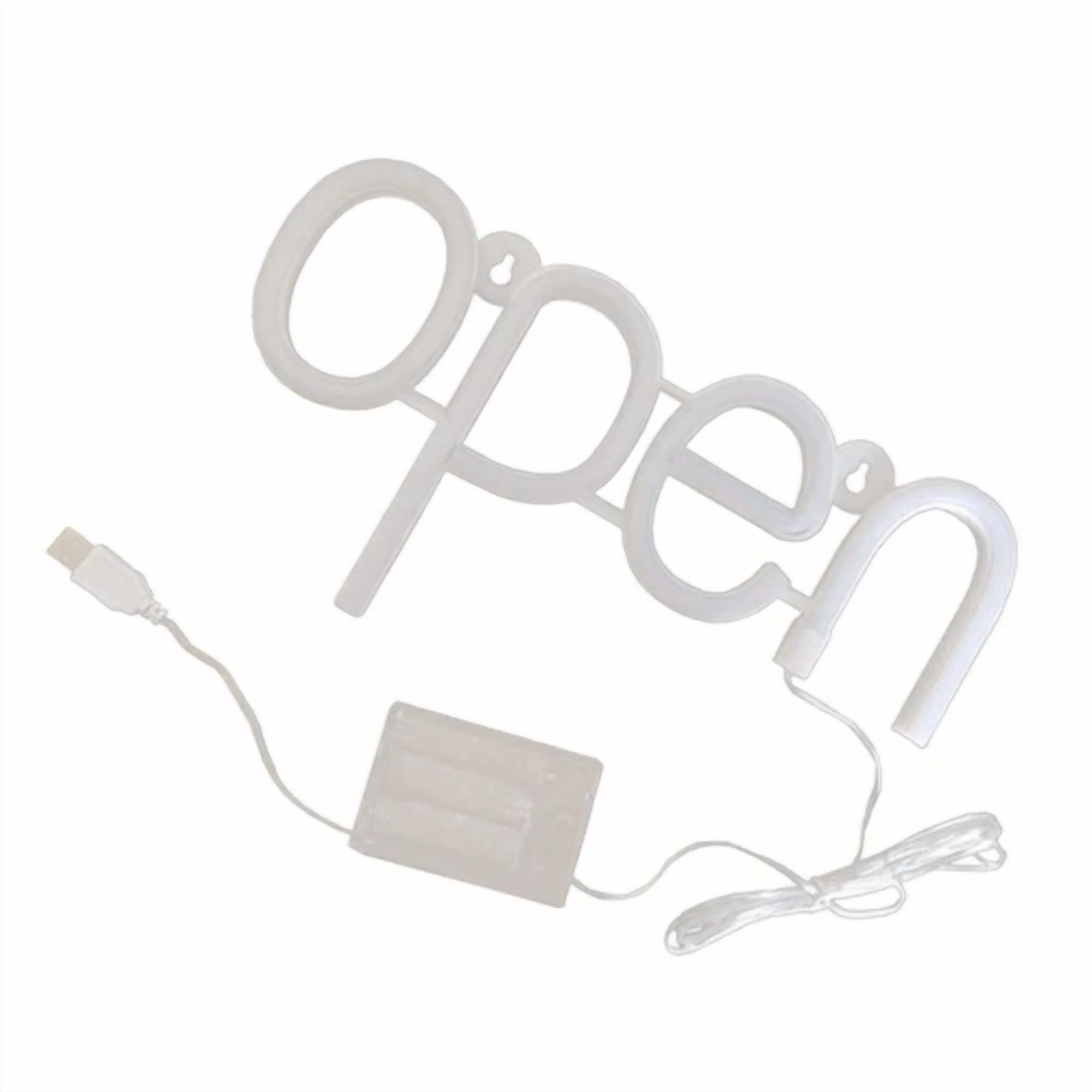 CRESTIN- Neon Open Window Sign Letters And Lights Man Led Wall Hanging Decor