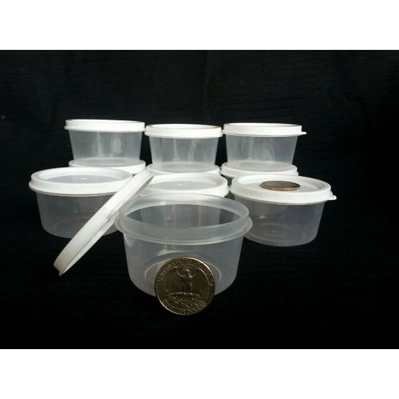 CRESTIN- New 20 Mini Clear Plastic Small Boxes With Lid Container Storage Craft Gadgets