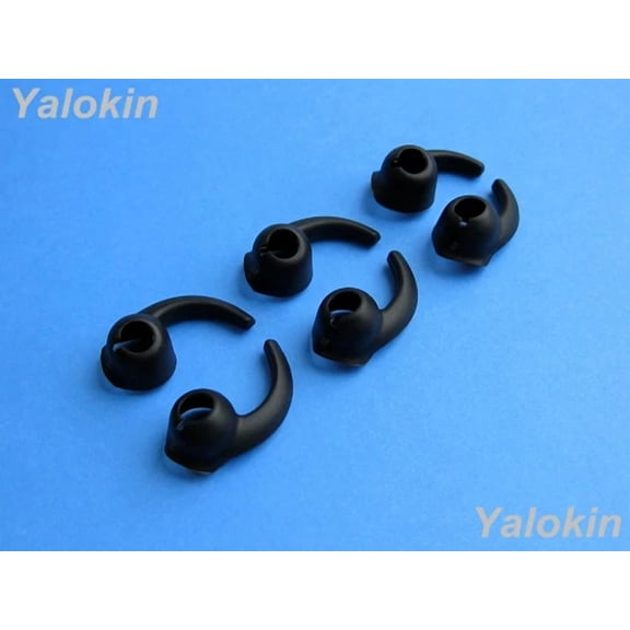 CRESTIN- New 6Pcs: 3 Pairs S/M/L (B) Enhanced Stabilizer Eartips For Jaybird X2 Earphones
