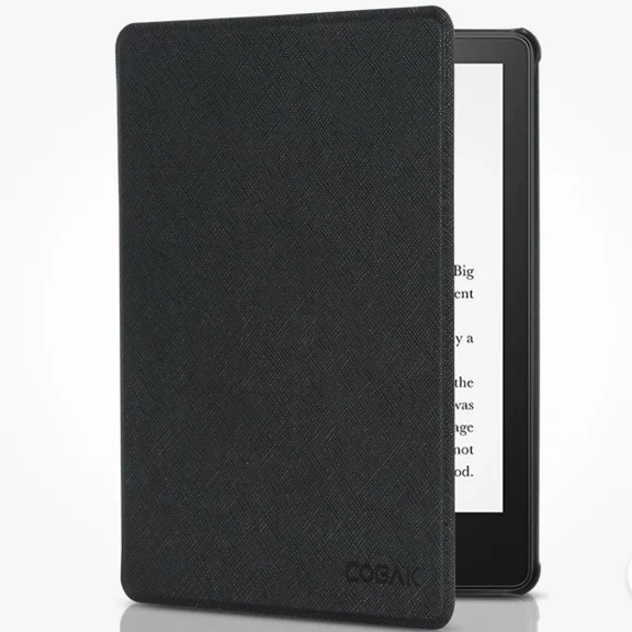 CRESTIN- New Cobak Case For Kindle Paperwhite 11Th Gen Pu Leather Smart Cover Black