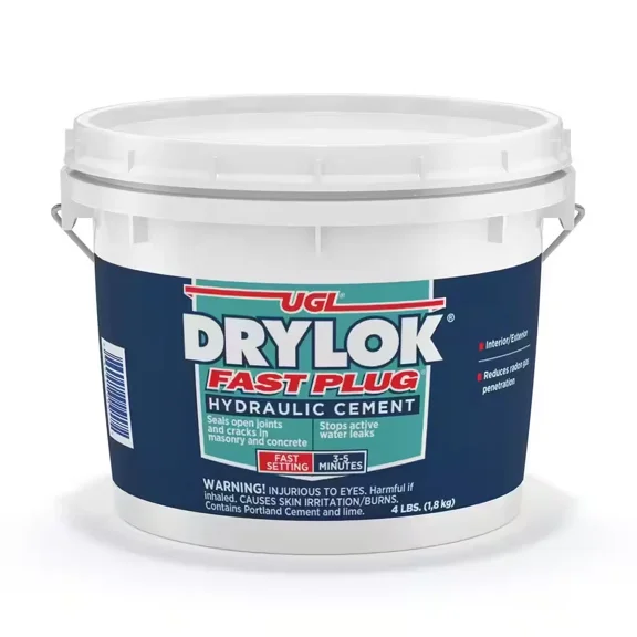 CRESTIN- New Hydraulic Cement Mix 4Lb Fast Plug Super Fast Stops Water Leaks Seals Joint