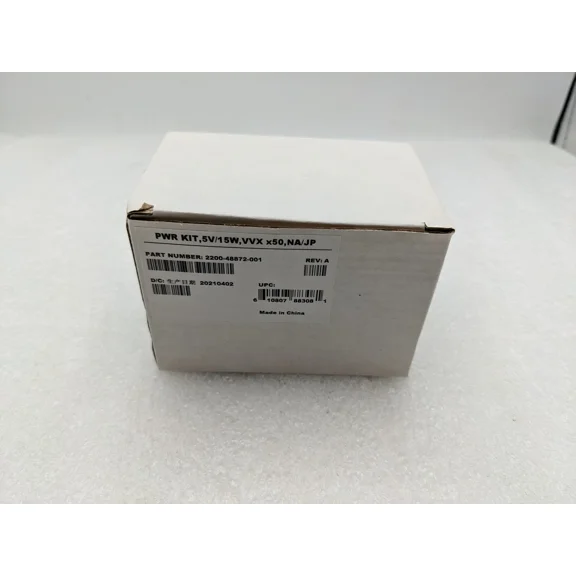 CRESTIN- New Polycom Vvx 150 250 350 450 Voip Phone Power Supply 2200-48872-001 5V 15W