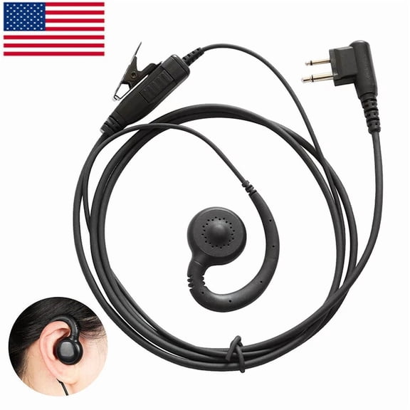 CRESTIN- New Ptt Swivel Earpiece For Motorola Rmu2080 Rmv Cls1110 Cp200 Bpr40 Radio