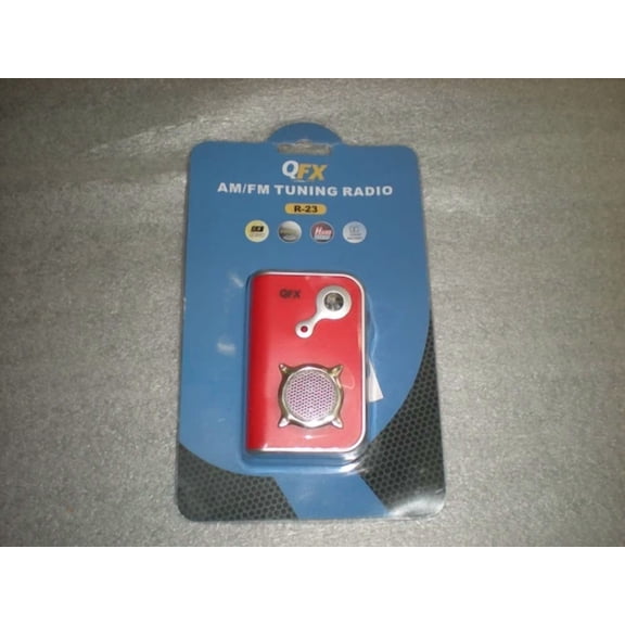 CRESTIN- New Qfx Am/Fm R-23 Tuning Radio With Speaker/Hand Strap