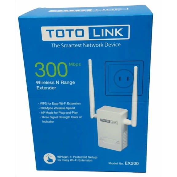 CRESTIN- New Wps 300Mbps Wifi Range Extender Wireless Repeater Wall Plug-In Easy Setup