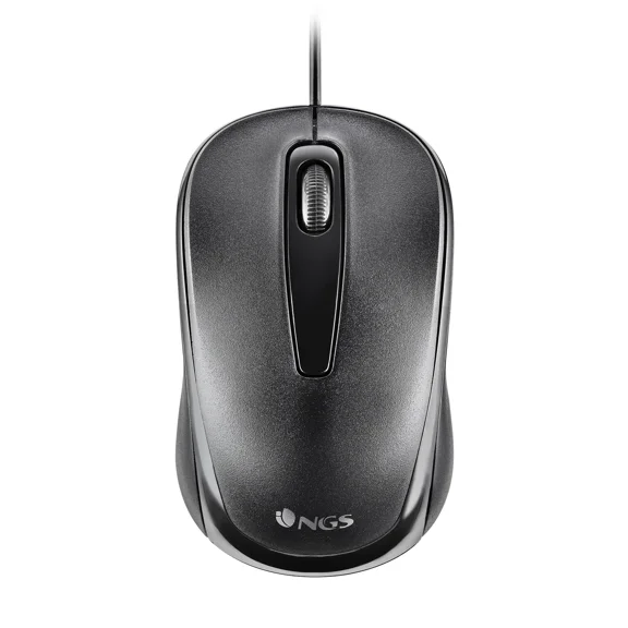 CRESTIN- Ngs Easy Delta, Wired Optical Mouse, 1200Dpi, Black