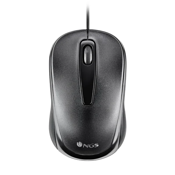 CRESTIN- Ngs Easy Delta, Wired Optical Mouse, 1200Dpi Easydelta - Black