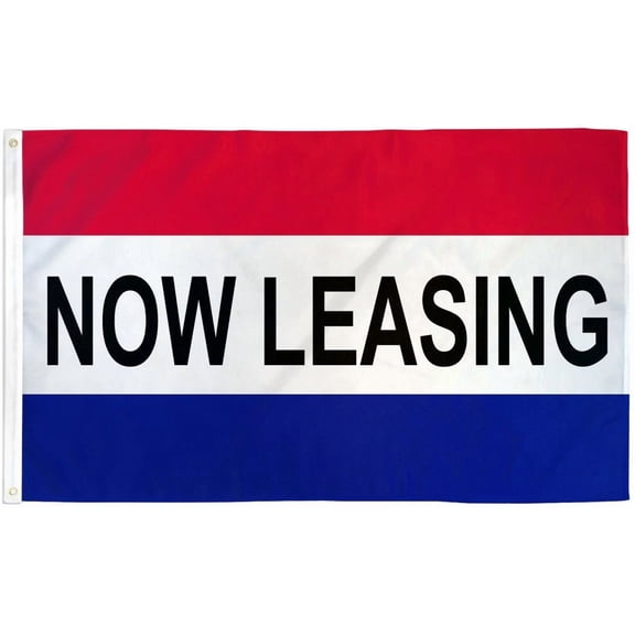 CRESTIN- Now Leasing (Rwb) 3X5Ft Poly Flag Apartments Office For Lease Real Estate Flag