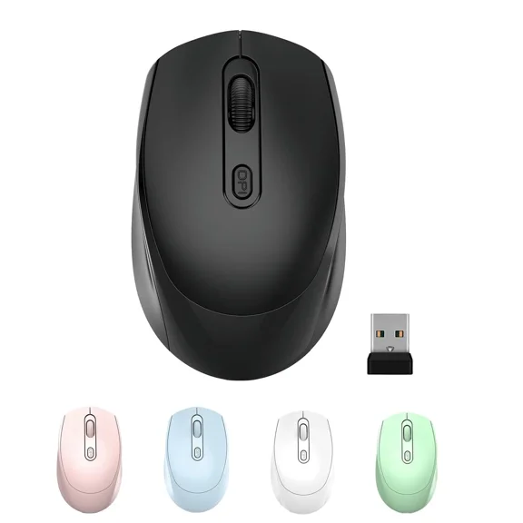 CRESTIN- One-Up Wireless Mouse, 2.4G Silent Mouse, Computer Mouse With Usb Nano Receiv...