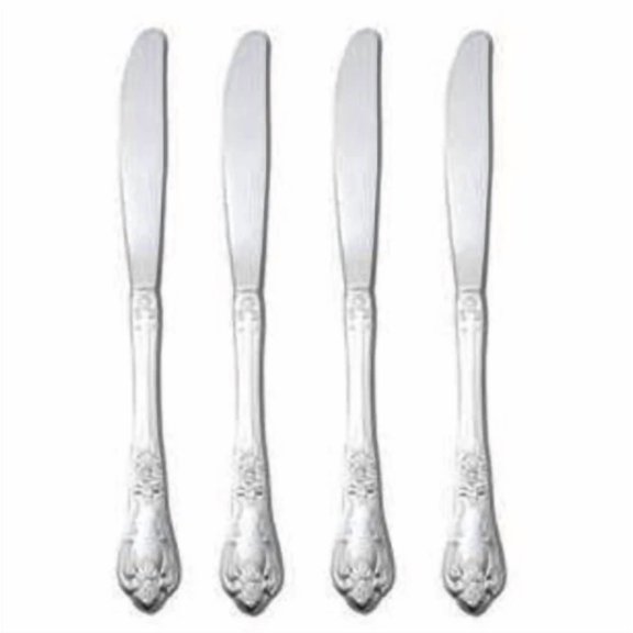 CRESTIN- Oneida Vanessa Set Of 4 Dinner Knives 18/8 Stainless 9"