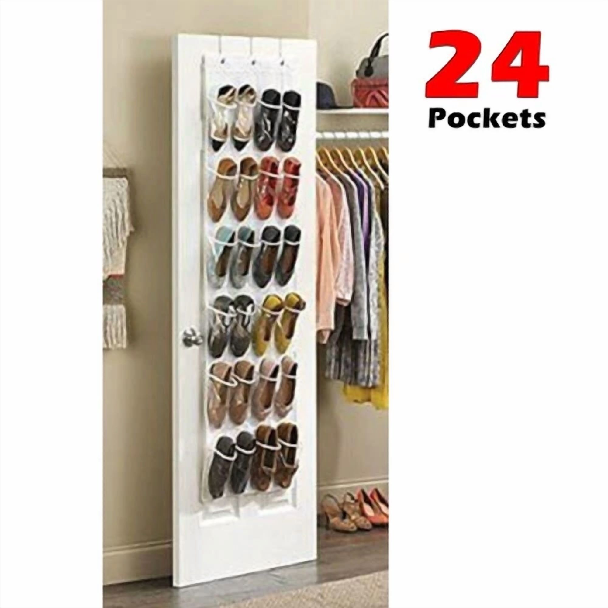 CRESTIN- Over The Door Shoe Organizer Rack Hanging Storage Holder Hanger Bag Closet