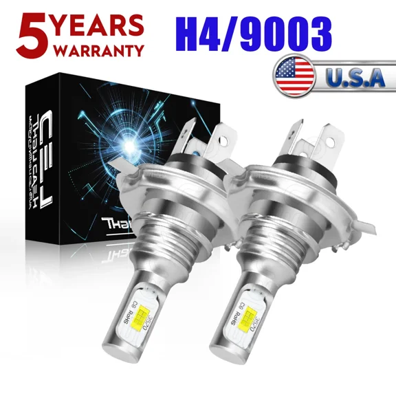 CRESTIN- Pair Super Bright Led Headlight Bulbs For Yamaha Zuma 50 Yw50 12V 45/45W Bulbs