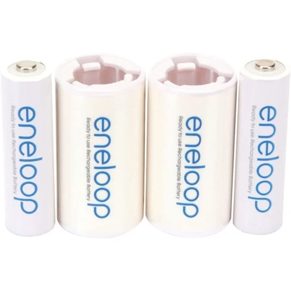 CRESTIN- Panasonic K-Kjs2Mca2Ba Eneloop 2Aa Battery Plus 2C Spacer Kit