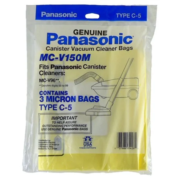 CRESTIN- Panasonic Mc-V150M Bag For Canister, 3-Pack